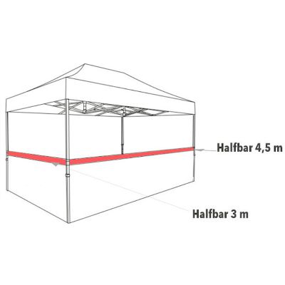 Promotent Halbe Wand